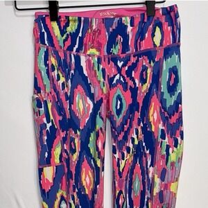 LILLY PULITZER Luxletic UPF 50+ Weekender Crop Pocket Leggings Luminescent XS